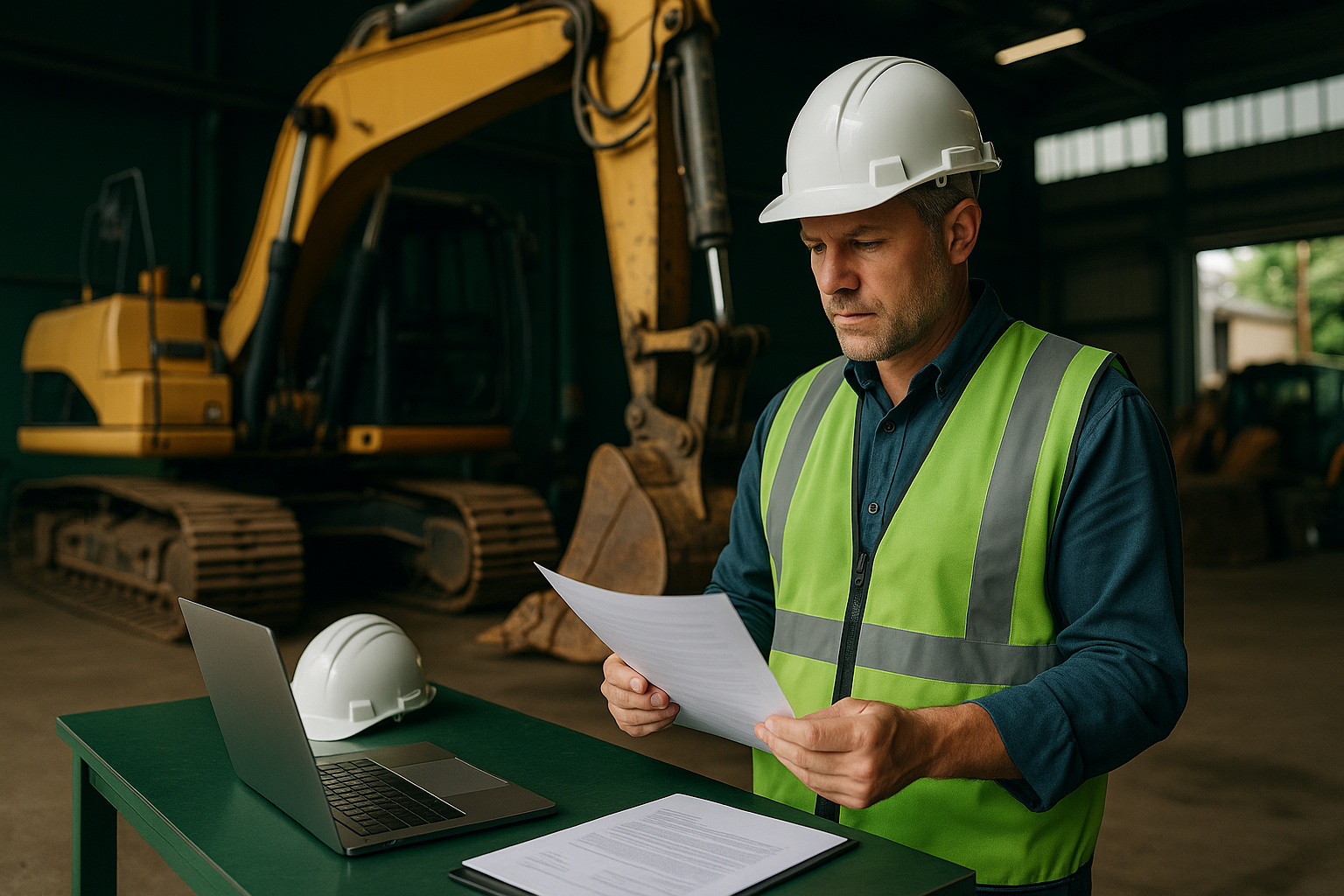 Construction equipment financing support